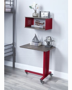 Cargo Accent Table W/Wall Shelf