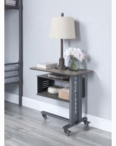 Cargo Accent Table W/Wall Shelf