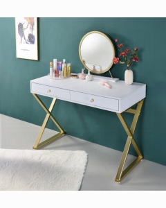 Coleen Vanity Desk W/Mirror & Jewelry Tray