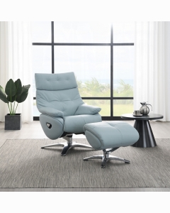 Janella MOTION ACCENT CHAIR W/SWIVEL & OTTOMAN