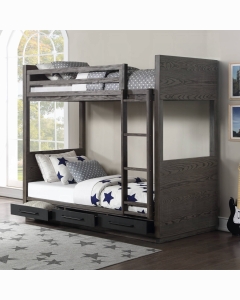 Estevon Twin/Twin Bunk Bed W/Storage