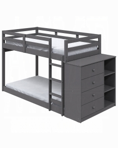 Gaston Twin/Twin Bunk Bed W/4 Drawers & 3 Compartments