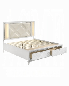 Skylar Queen Bed W/Led & Storage