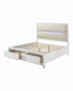 Tarian Queen Bed W/Led & Storage