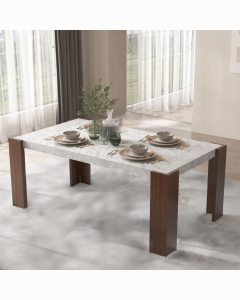 Hettie Dining Table W/Engineeed Stone Top