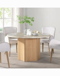 Adalynn Round Dining Table W/Marble Top