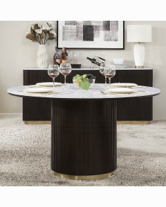 Clayten Round Dining Table w/Marble