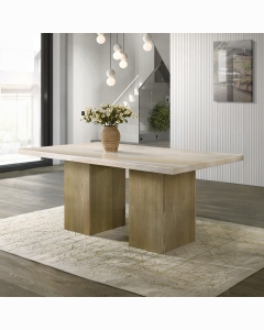 Olinda Dining Table w/Natrual Marble Top