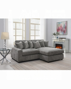 Tavia Reversible Sectional Sofa W/6 Pillows