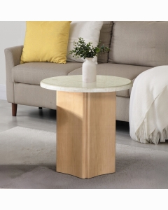 Qwin End Table W/Marble Top