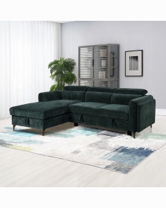 Zadok Sectional Sofa W/Sleeper & Storage