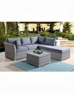 Laurance Patio Sectional Sofa & Cocktail Table