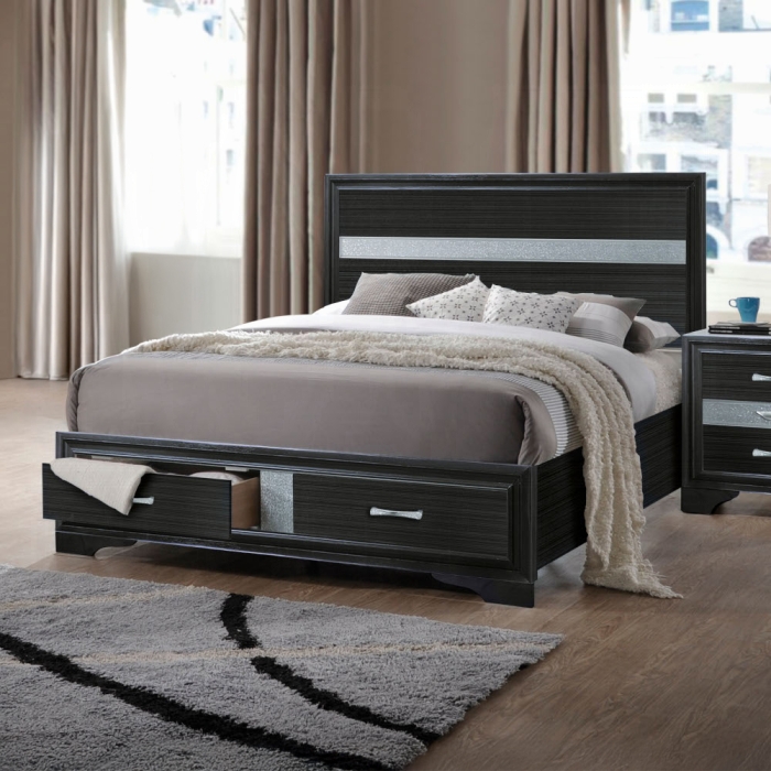 Naima Queen Bed W/Storage