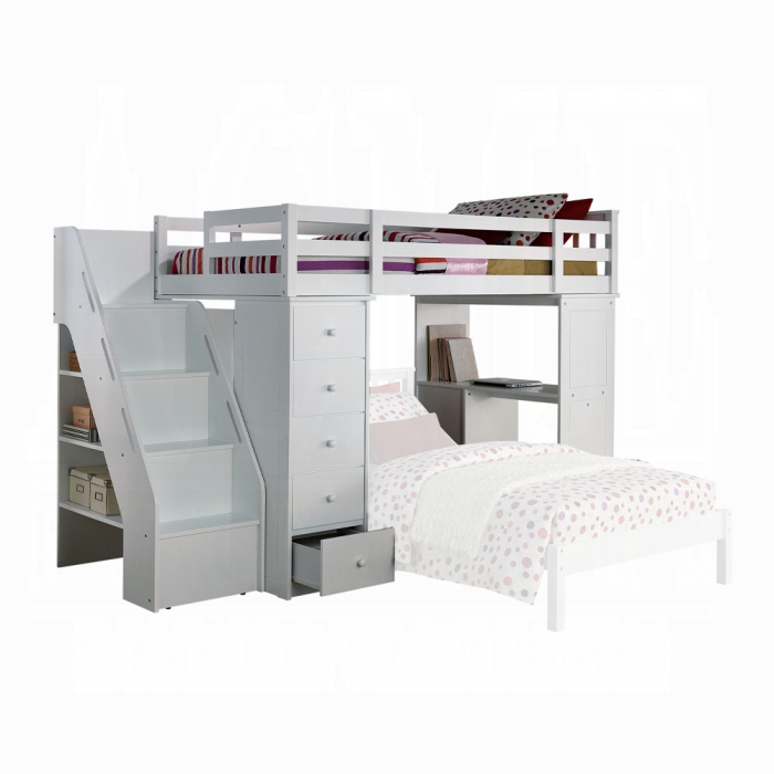 Freya Twin Loft Bed W/Storage