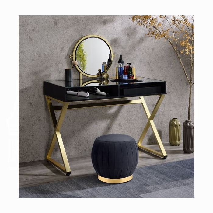 Coleen Vanity Desk W/Mirror & Jewelry Tray