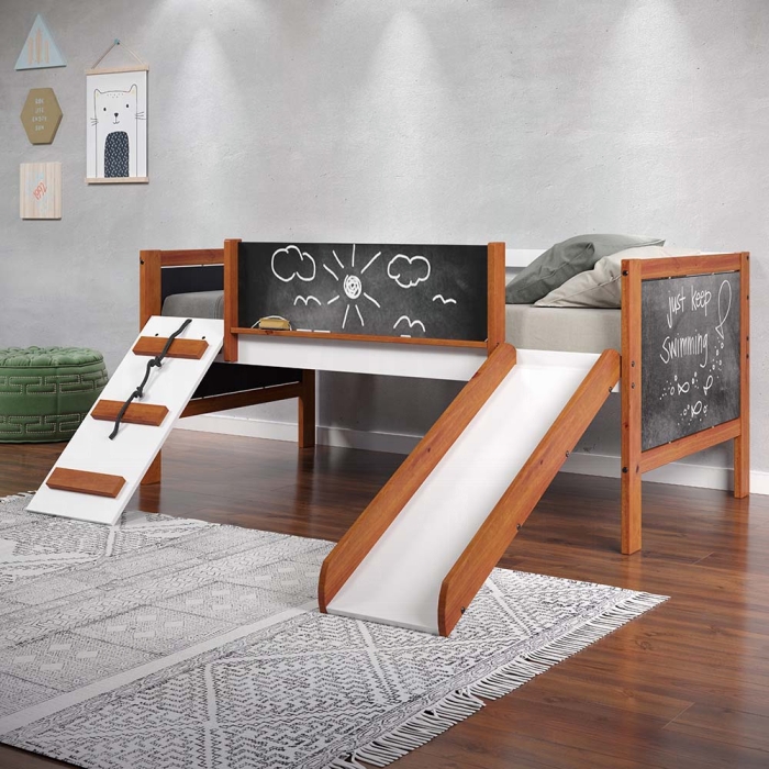 Aurea Twin Loft Bed W/Slide