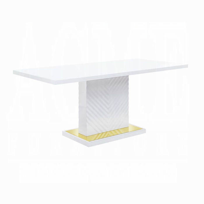 Gaines Dining Table W/Pedestal Base