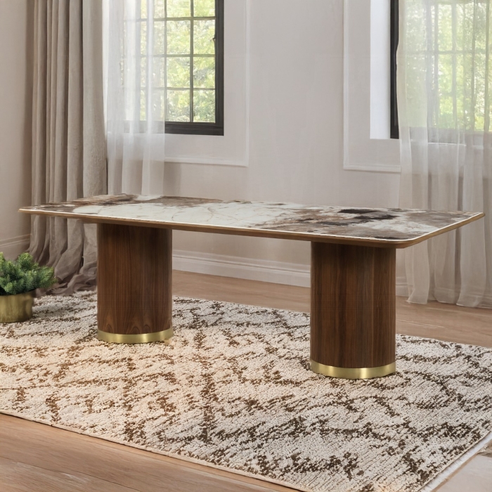 Willene Dining Table w/Ceramic Top