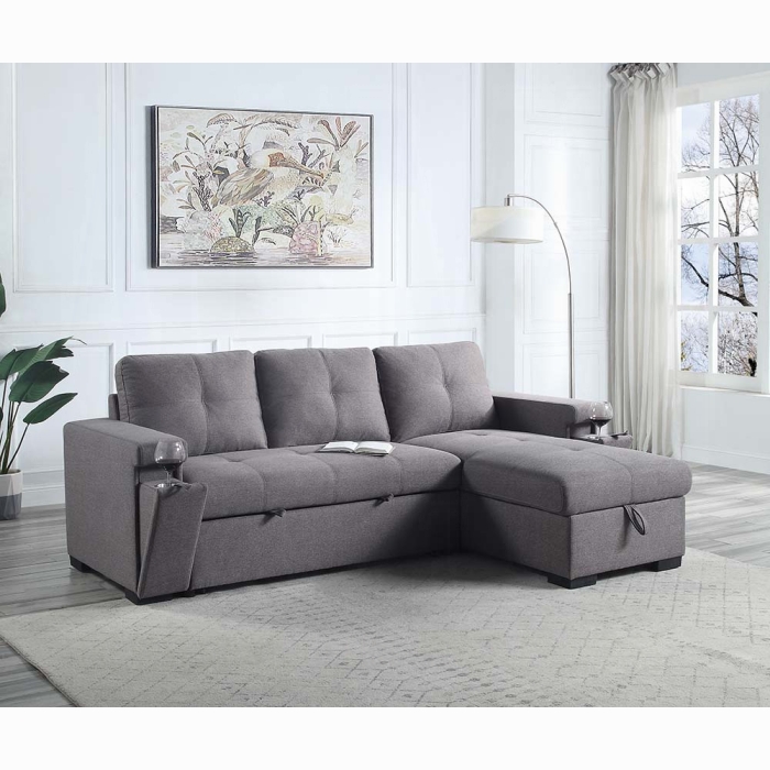Jacop Sectional Sofa W/Sleeper & Storage