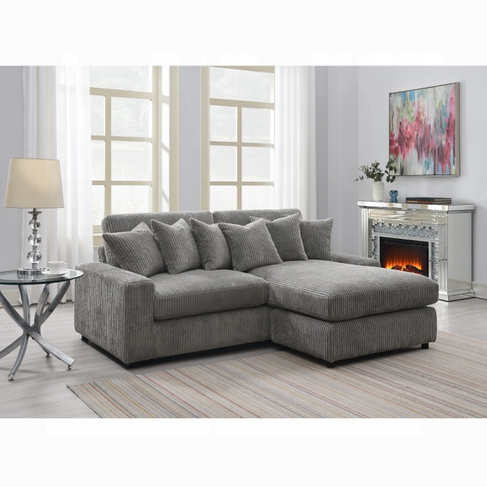 Tavia Reversible Sectional Sofa W/6 Pillows