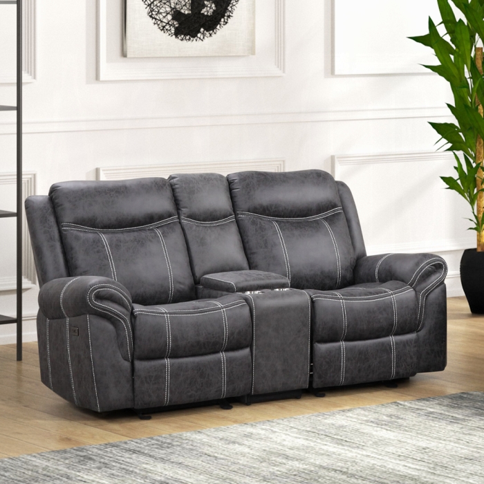 Zubaida Power Motion Loveseat w/USB